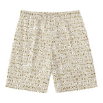 Egypt Hieroglyphs Pattern Print Men's Swim Trunks