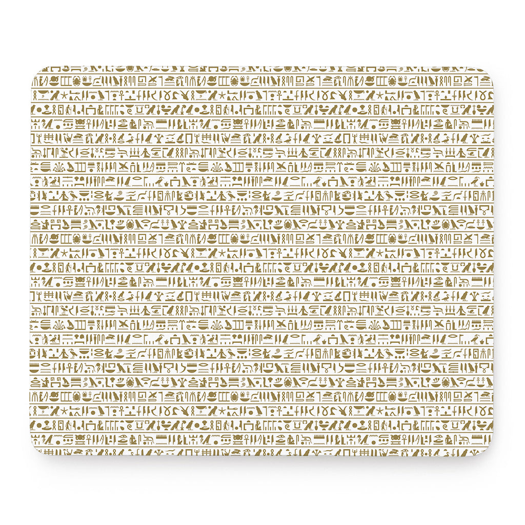 Egypt Hieroglyphs Pattern Print Mouse Pad