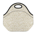Egypt Hieroglyphs Pattern Print Neoprene Lunch Bag