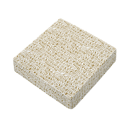 Egypt Hieroglyphs Pattern Print Outdoor Seat Cushion Cover