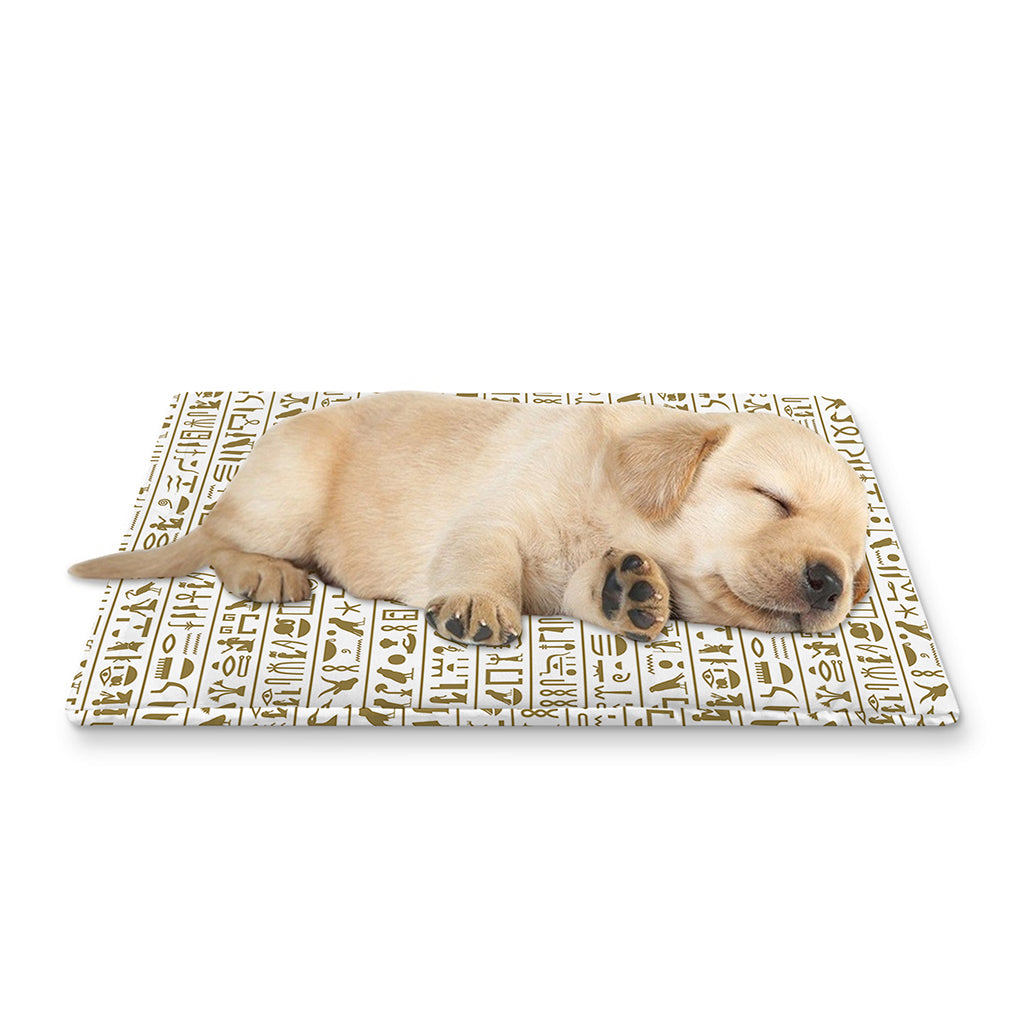 Egypt Hieroglyphs Pattern Print Pet Cooling Mat Cover