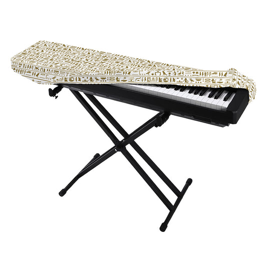 Egypt Hieroglyphs Pattern Print Piano Keyboard Cover
