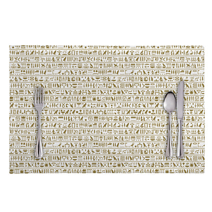 Egypt Hieroglyphs Pattern Print Placemat