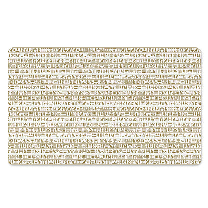 Egypt Hieroglyphs Pattern Print Polyester Doormat