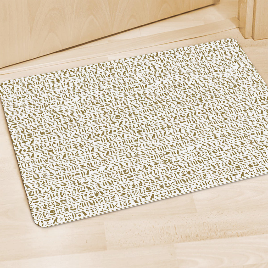 Egypt Hieroglyphs Pattern Print Polyester Doormat