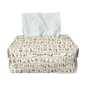 Egypt Hieroglyphs Pattern Print Rectangle Tissue Box Cover