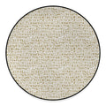 Egypt Hieroglyphs Pattern Print Round Floor Mat