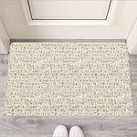 Egypt Hieroglyphs Pattern Print Rubber Doormat