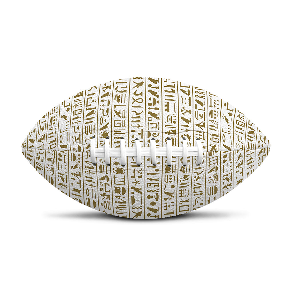 Egypt Hieroglyphs Pattern Print Rugby Ball