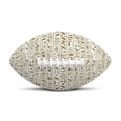 Egypt Hieroglyphs Pattern Print Rugby Ball