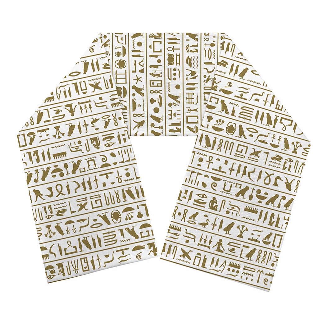 Egypt Hieroglyphs Pattern Print Scarf