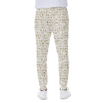 Egypt Hieroglyphs Pattern Print Scuba Joggers