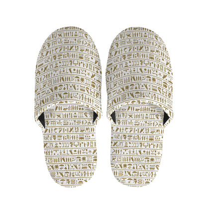 Egypt Hieroglyphs Pattern Print Slippers