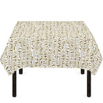 Egypt Hieroglyphs Pattern Print Tablecloth