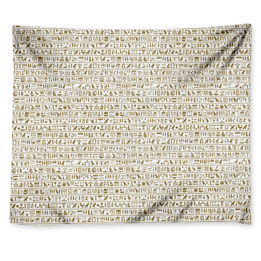 Egypt Hieroglyphs Pattern Print Tapestry