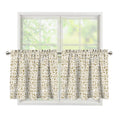 Egypt Hieroglyphs Pattern Print Tier Curtains