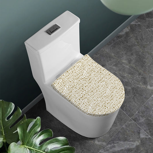 Egypt Hieroglyphs Pattern Print Toilet Lid Cover