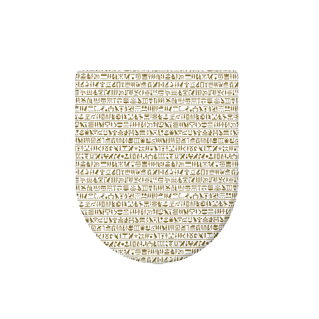 Egypt Hieroglyphs Pattern Print Toilet Lid Cover