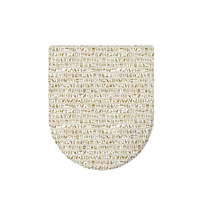 Egypt Hieroglyphs Pattern Print Toilet Lid Cover