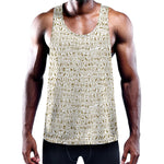 Egypt Hieroglyphs Pattern Print Training Tank Top