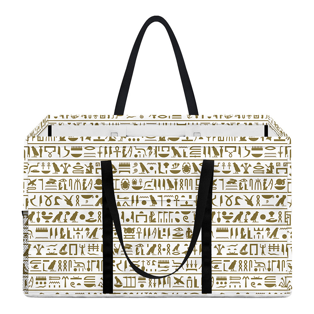 Egypt Hieroglyphs Pattern Print Utility Tote Bag