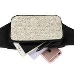 Egypt Hieroglyphs Pattern Print Waist Bag