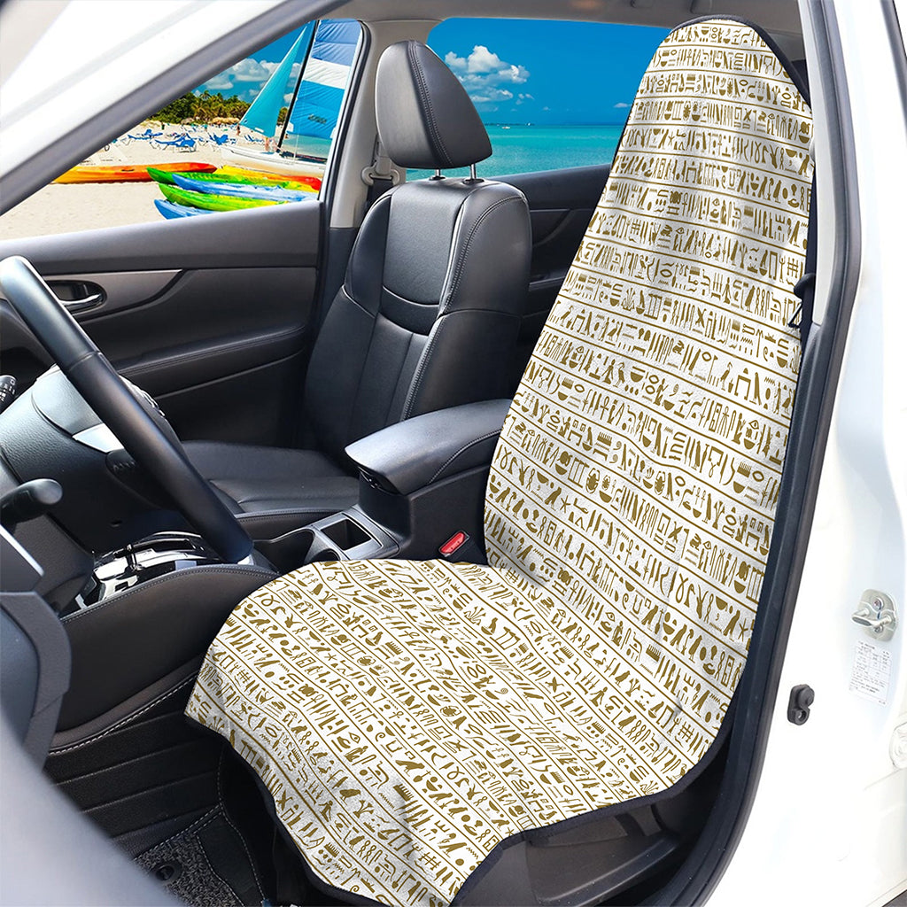 Egypt Hieroglyphs Pattern Print Waterproof Car Seat Cover