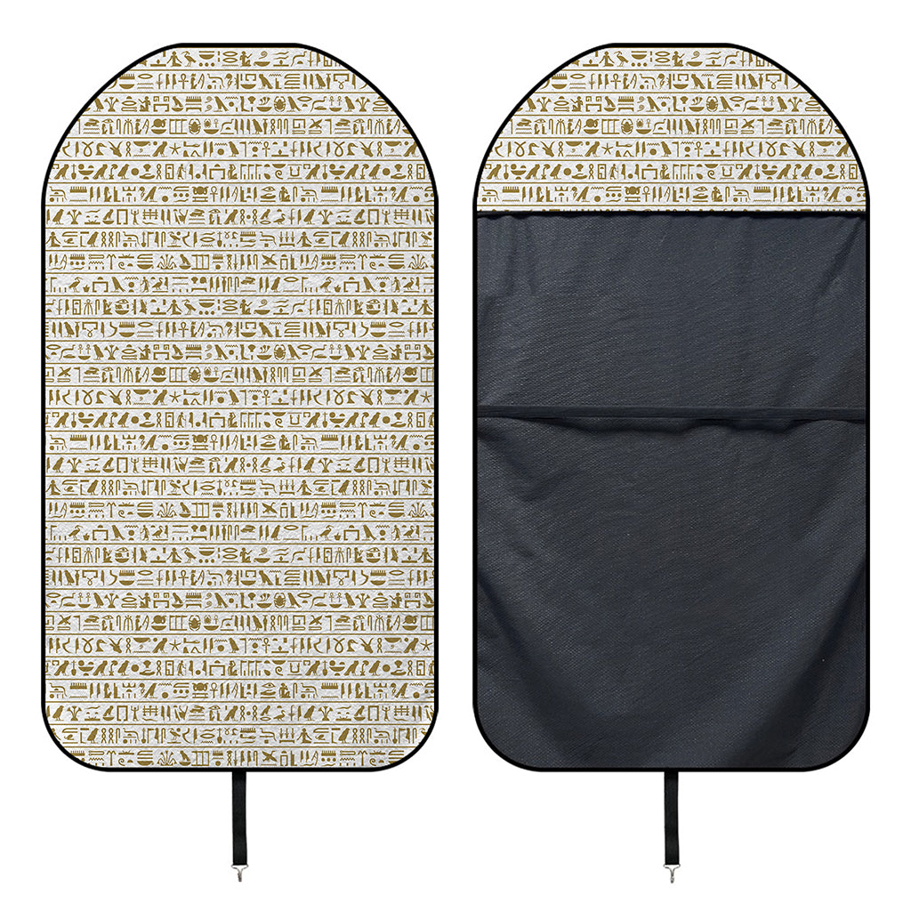 Egypt Hieroglyphs Pattern Print Waterproof Car Seat Cover