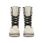 Egypt Hieroglyphs Pattern Print Winter Boots