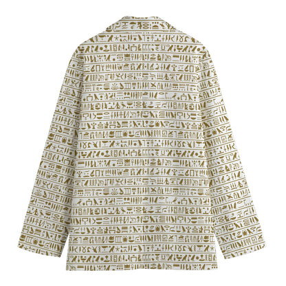 Egypt Hieroglyphs Pattern Print Women's Blazer