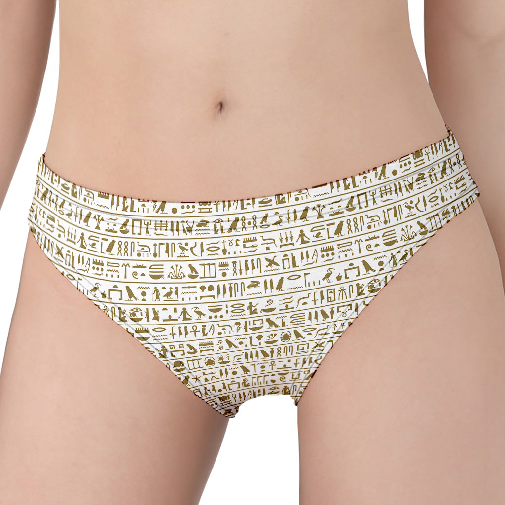 Egypt Hieroglyphs Pattern Print Women's Panties