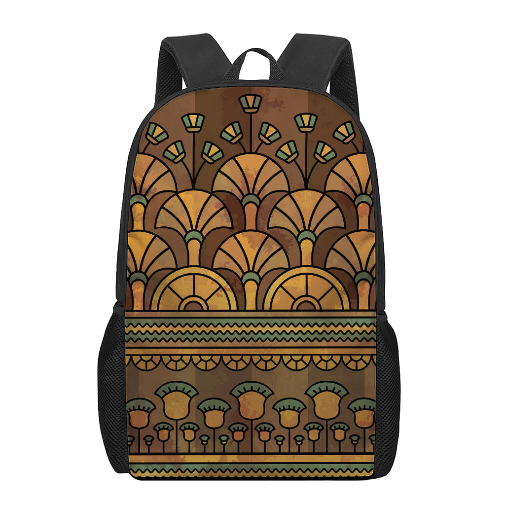 Egyptian Ethnic Pattern Print 17 Inch Backpack