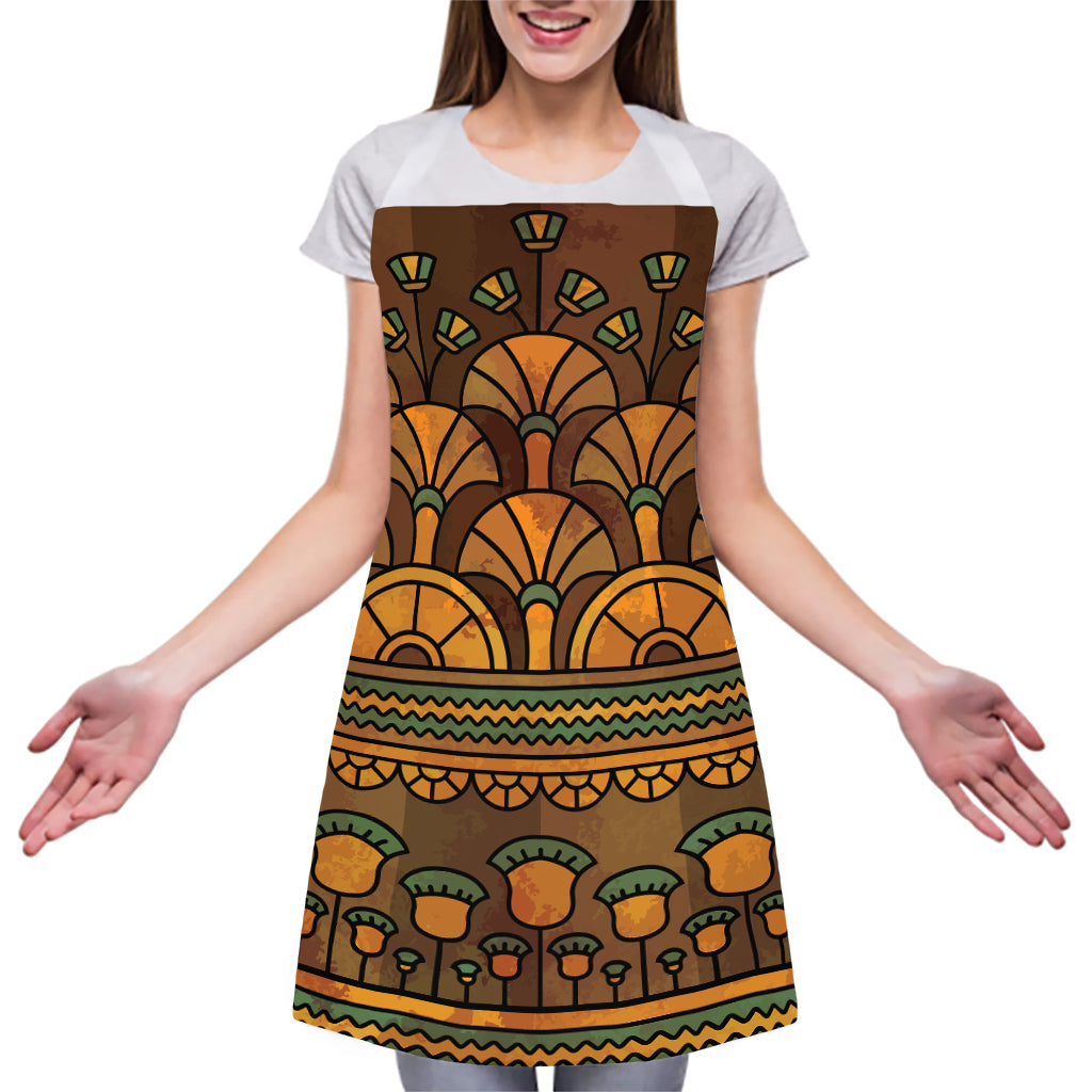 Egyptian Ethnic Pattern Print Adjustable Apron