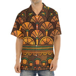 Egyptian Ethnic Pattern Print Aloha Shirt