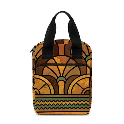 Egyptian Ethnic Pattern Print Bible Tote Bag