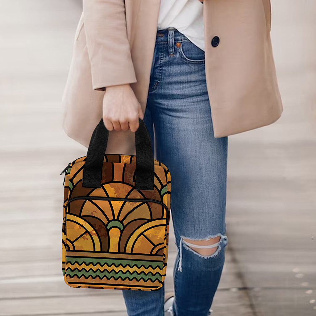 Egyptian Ethnic Pattern Print Bible Tote Bag