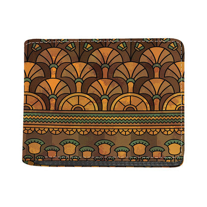 Egyptian Ethnic Pattern Print Bifold Wallet