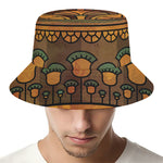 Egyptian Ethnic Pattern Print Bucket Hat