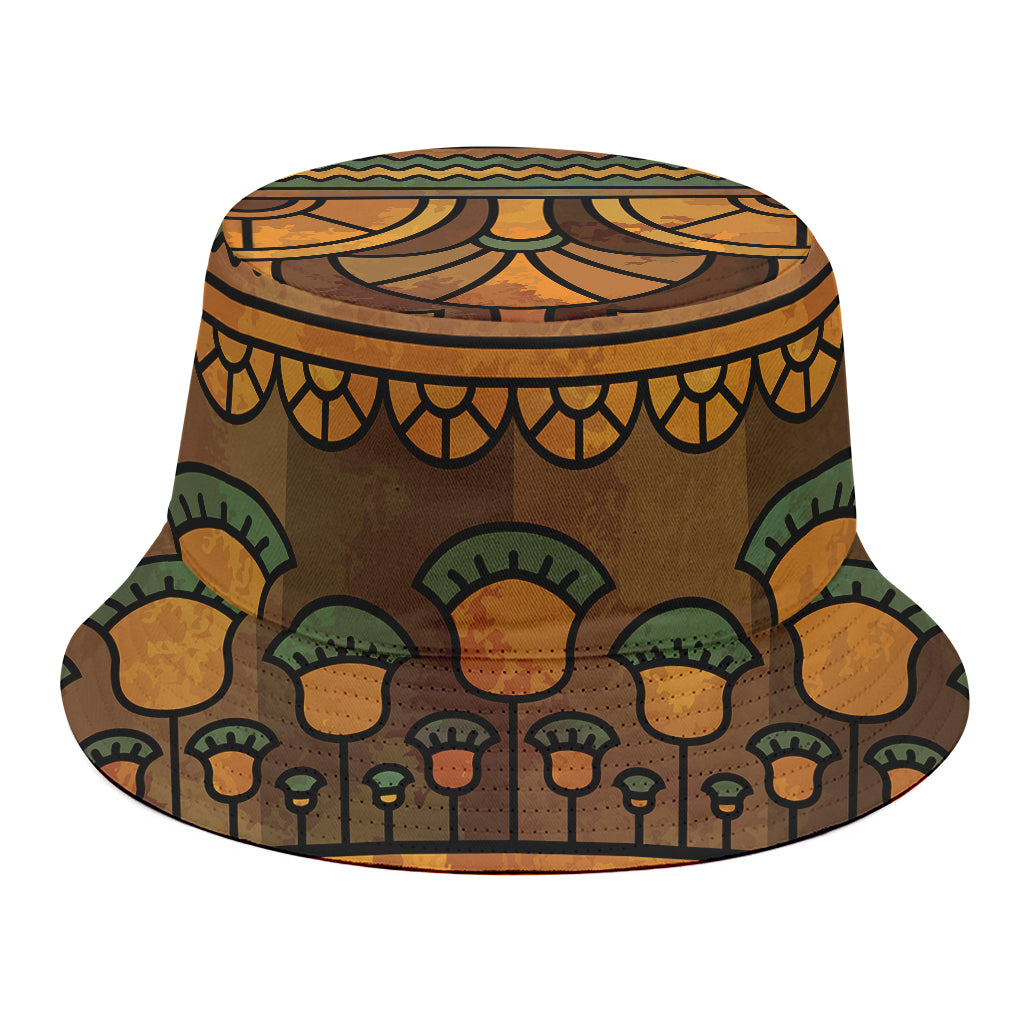 Egyptian Ethnic Pattern Print Bucket Hat