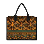Egyptian Ethnic Pattern Print Canvas Tote Bag