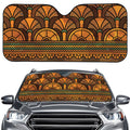 Egyptian Ethnic Pattern Print Car Windshield Sun Shade