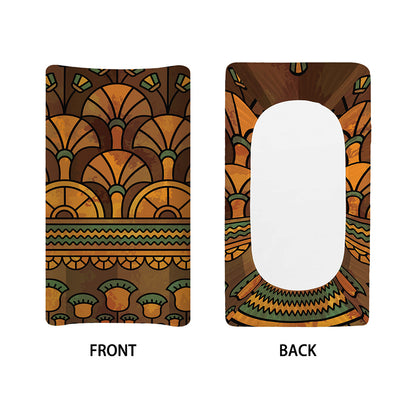 Egyptian Ethnic Pattern Print Changing Pad Cover