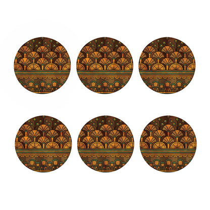 Egyptian Ethnic Pattern Print Coaster Set
