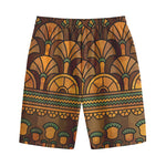 Egyptian Ethnic Pattern Print Cotton Shorts