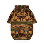 Egyptian Ethnic Pattern Print Dog Zip Up Hoodie