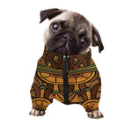 Egyptian Ethnic Pattern Print Dog Zip Up Jacket