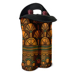 Egyptian Ethnic Pattern Print Double Neoprene Wine Tote