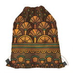 Egyptian Ethnic Pattern Print Drawstring Bag