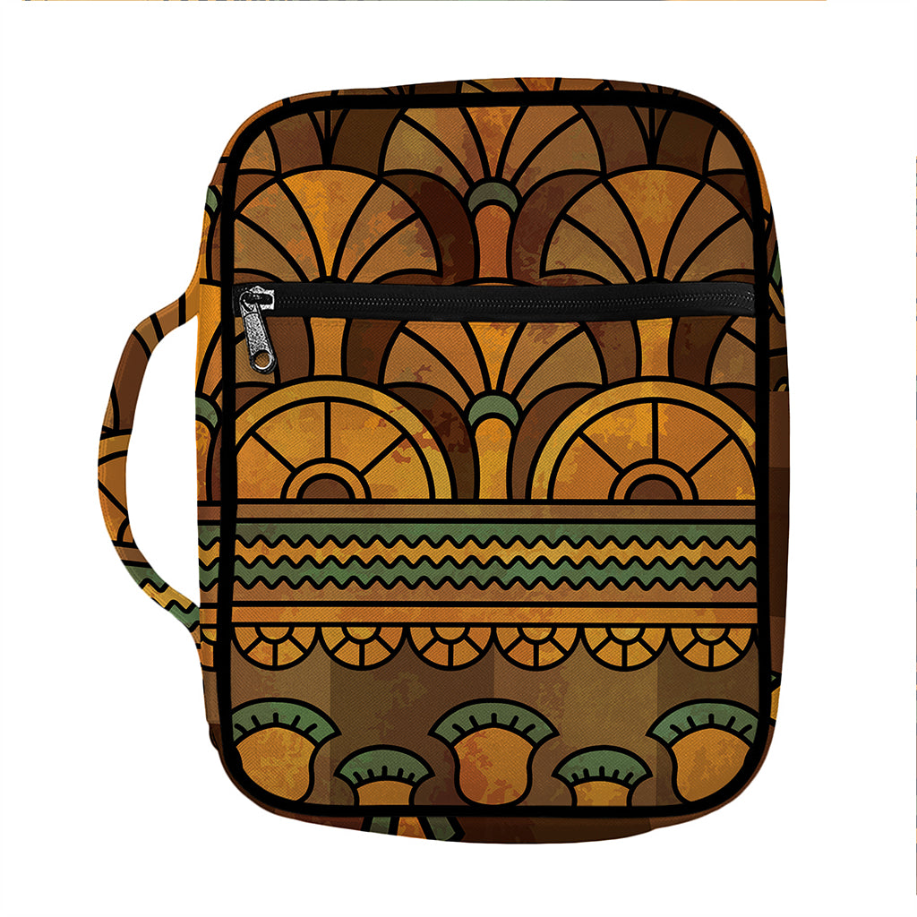 Egyptian Ethnic Pattern Print Front Pocket Bible Bag