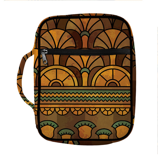 Egyptian Ethnic Pattern Print Front Pocket Bible Bag